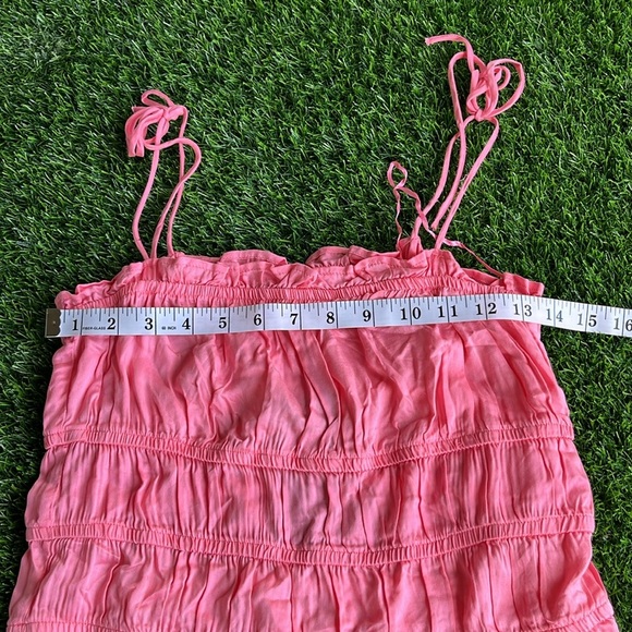 VERO MODA Pink Shoulder Tie Tank Top size small - Picture 5 of 11